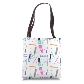 Nail Hustler Nail Tech Techniques Nail Boss Nail Polish Art Tote Bag