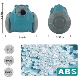 Cdycam Dog Treat Ball, Adjustable Dispensing Interactive Toys Indestructible Puzzles Feeder Slow Feeding, Pet Cat Enrichment Toys, Dog Interactive Toy for Boredom Intelligence