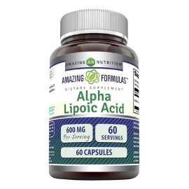 Ácido Alfa Lipoico 600mg 60 Cáps Amazing Nutrition Antioxidante Metabólico