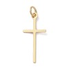KitBeads 10Pcs 18K Gold Plated Jesus Cross Charms Christian Religious Thin Crucifix Chams for Jewelry Making Bracelets Necklaces Crafts, Brass, No Gemstone