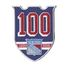 New York Hockey 100th Anniversary Commemorative Embroidered Jersey Patch, 1926-2026