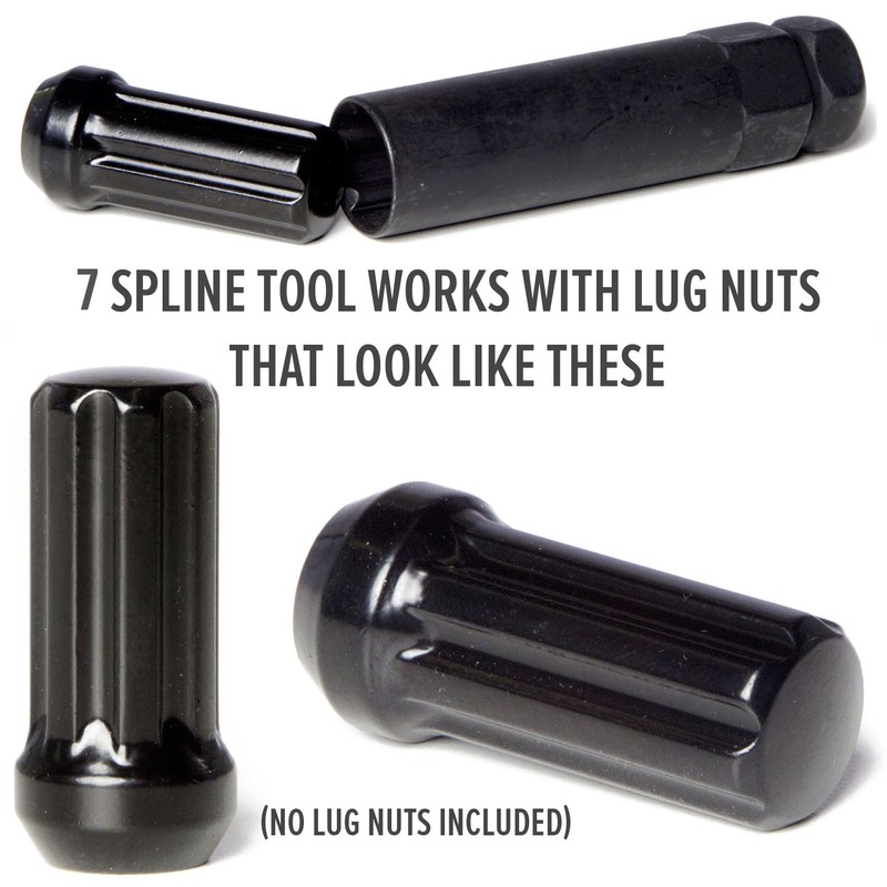 Circuit Performance Large Black 7 Point Standard Spline Tool Key