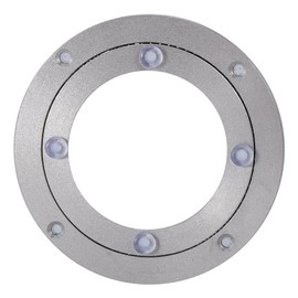 TOPINCN Swivel Plate Aluminum Alloy Swivel Table Bearing Turntable Round Dining Table Smooth Rotating Plate (4 inch #Inner Diameter: 7cm Outer Diameter: 12cm *H8.5MM))