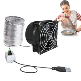 Household ventilation fans | Absorber Fume Extractor Fan,Mini Inline Booster Absorber Adjustable Speed Extractor Exhauster Air Ventilation Blower for Home Bathroom Toilet Kitchen