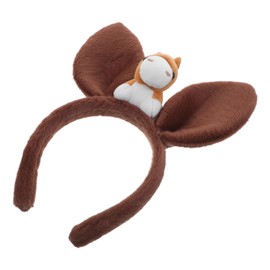 MALUGOGO 2026 Spring Festival Horse Headband Role Play Cartoon Animal Ears Plush Hair Accessories Girls Farm Party Costume