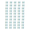 100 Pcs Cute Binder Clips Multipurpose Cartoon Rabbit Shape Blue