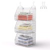 PUPPYCUTE Hanging Closet Organizer and Storage, Clothes Hanging Shelves Wire