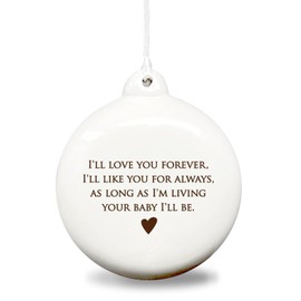 Susabella - As Long as I'm Living Your Baby I'll Be, Gift for Mom, Bulb Christmas Ornament - Gift Boxed