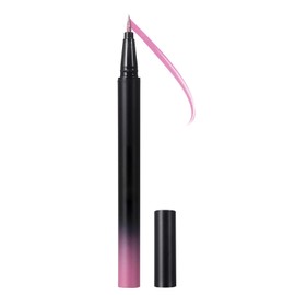 DekRion Liquid Eyeliner Pen, Waterproof Eyeliner Long-lasting Eyeliners, Metallic-Eyeliner Easy To Use, White Black Red Brown Purple Colorful Eyeliners (Pink)
