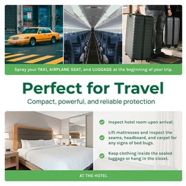 Hygea Extra Strength Bed Bug Travel Spray TSA Approved Non Toxic