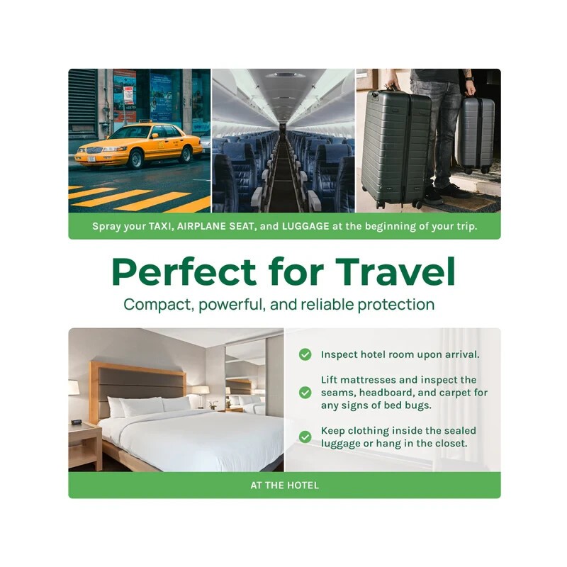 Hygea Extra Strength Bed Bug Travel Spray TSA Approved Non