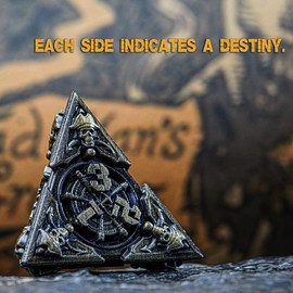 HKDZ Metal Dnd Dice 7Pcs Set, Polyhedral Rpg Dnd Dice, D&d Dice For Role Playing Table Game Dungeons And Dragons Dice Mtg Pathfinder D&d Dice Set colorful