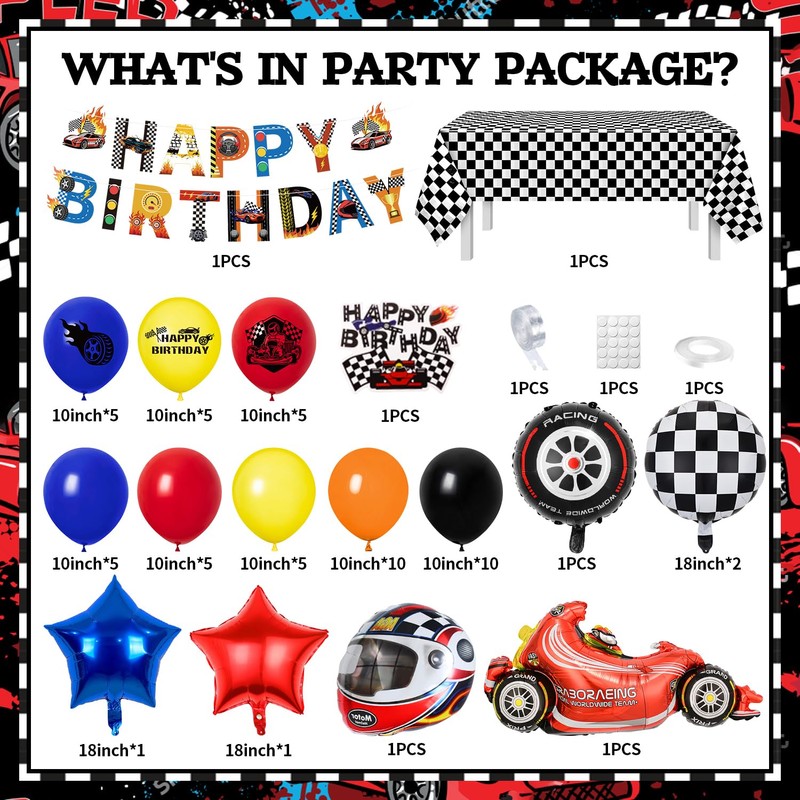 Race Themed Party Decorations