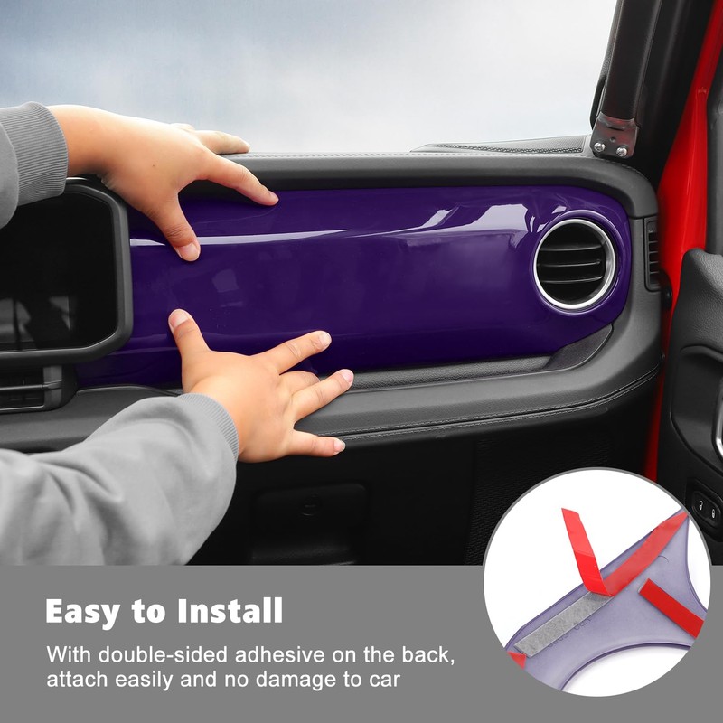 RT-TCZ Center Console Trim Cover Dashboard Control Panel Cover Decorative