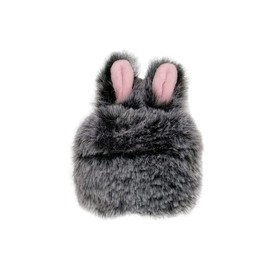 Cute Plush Rabbit Ears Airpods 3 Case 2021, Fluffy Soft Shockproof Anti-Fall Airpods Protective Case Cover for AirPods 3rd Generation(Grey)