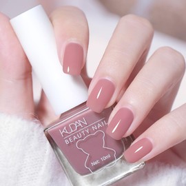 NovaCharm Dark Pink Nail Polish - Air Dry Quick Dry Nail Polish - Long Lasting Nail Polish - High Glossy Fingernail Polish - Pink Jelly Nail Polish No Need UV Light DIY at Home for Women