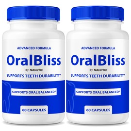 NutraVibe (2 Pack) OralBliss – Premium Oral Bliss Formula for Fresh Breath, Teeth and Gum Support, and Oral Wellness | Clean, Easy-to-Swallow Pills for Daily Mouth Care (120 Capsules)