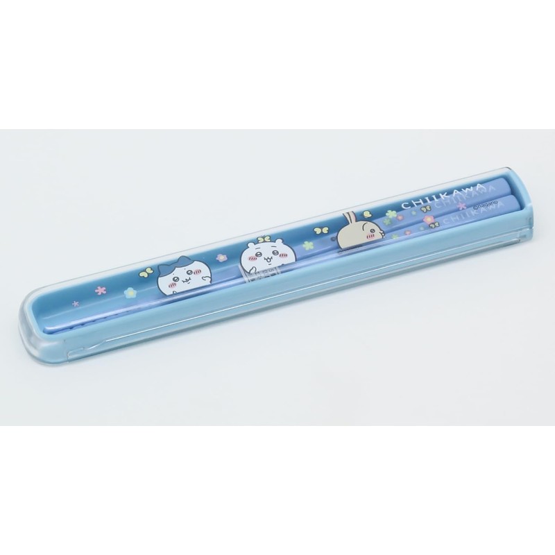 OSK Bento Chopsticks Cutlery Chiikawa Pull Lid Chopsticks Case Set,