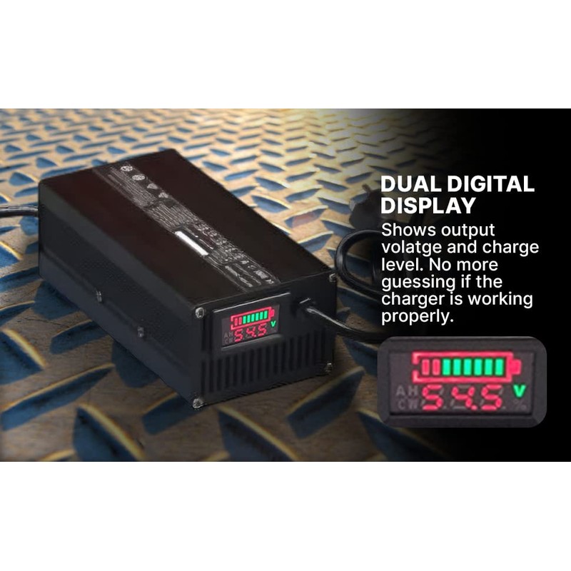 Club Car Golf Cart Battery Charger with Display 48 Volt