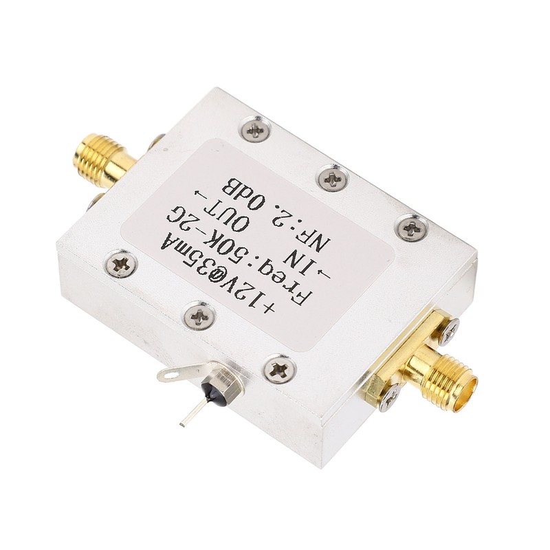 Broadband Amplifier 50K‑2GHZ LNA Amplifier Low Noise 31dB High Gain