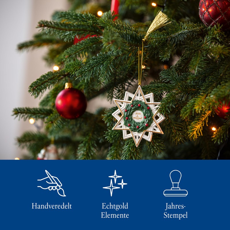 Villeroy & Boch Christmas Classics Ornament Star 9.5 x 1.5
