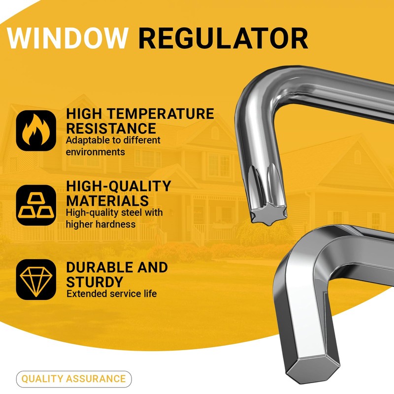 2 Piece Window Adjustment Tool Set, Curved Hexagonal 4 mm