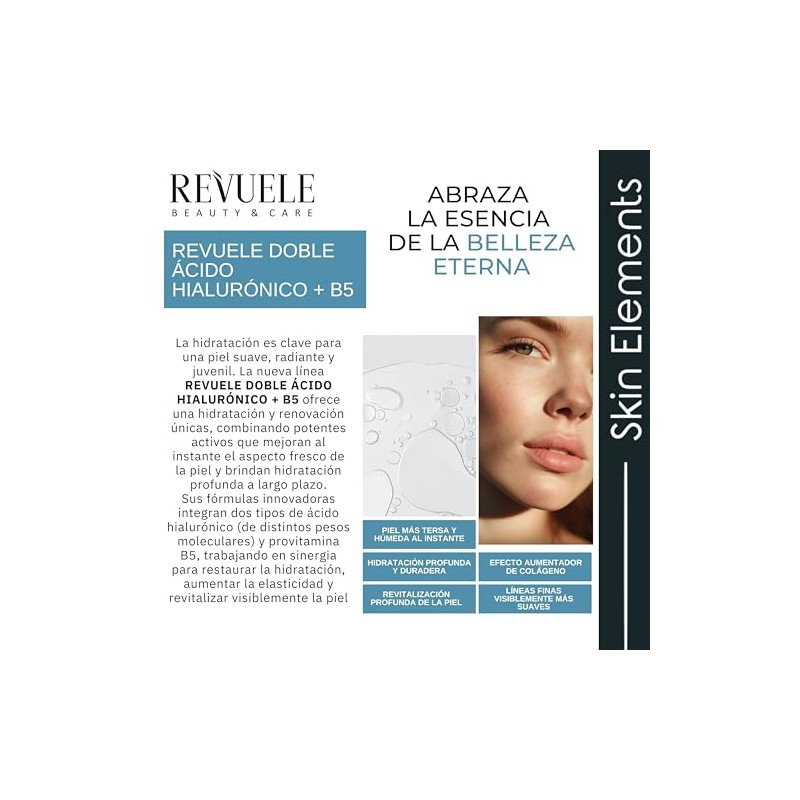 REVUELE SKIN ELEMENTS CREMA HIDRATANTE DOBLE HYALURON + B5 50ML