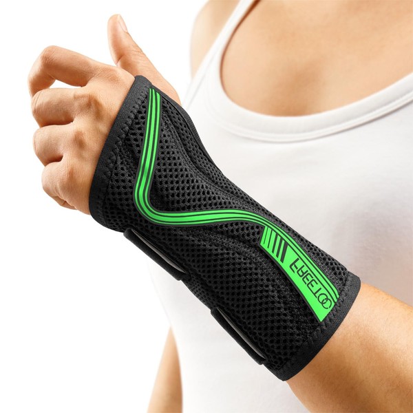 FREETOO Wrist Support S-shaped support for Arthritis, Adjustable Day Night