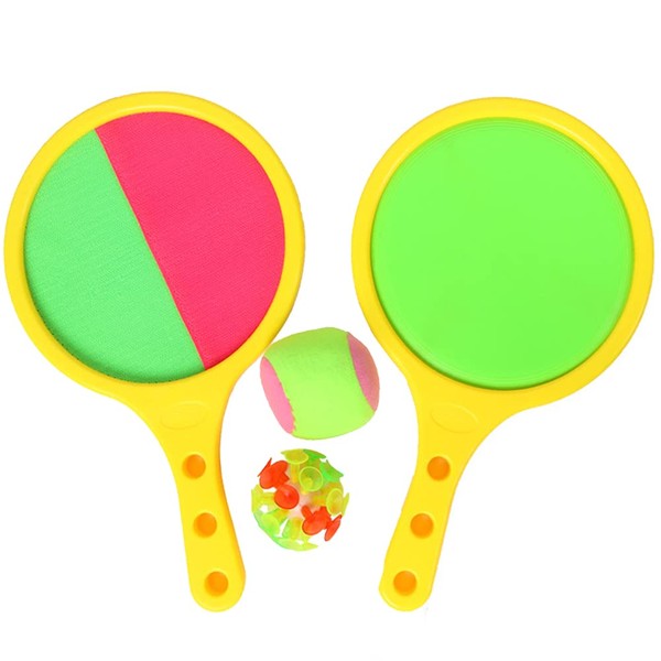 EQLEF Velcro Ball Game for Children, Velcro Self Stick Bat