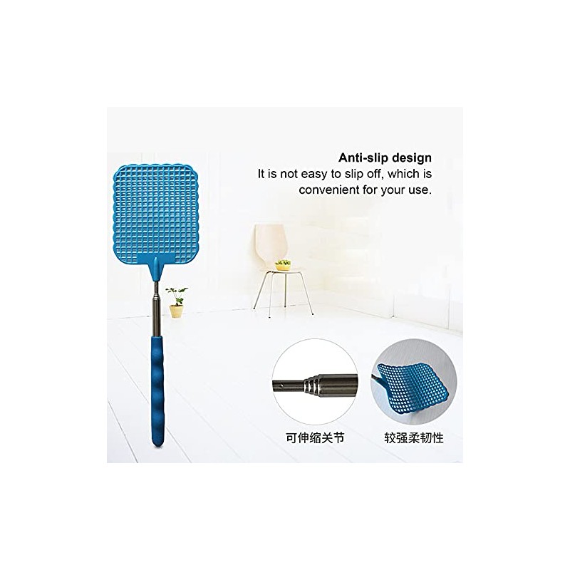 9PCS Fly Swatter, 10 to 29in Retractable Fly Swatter, Flyswatter