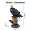 Noegrus 13.2" Real Eagle Statue, Funny Resin Bird Sculpture, Garden