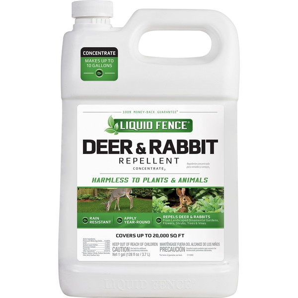Liquid Fence Deer & Rabbit Repellent Concentrate, 1-Gallon