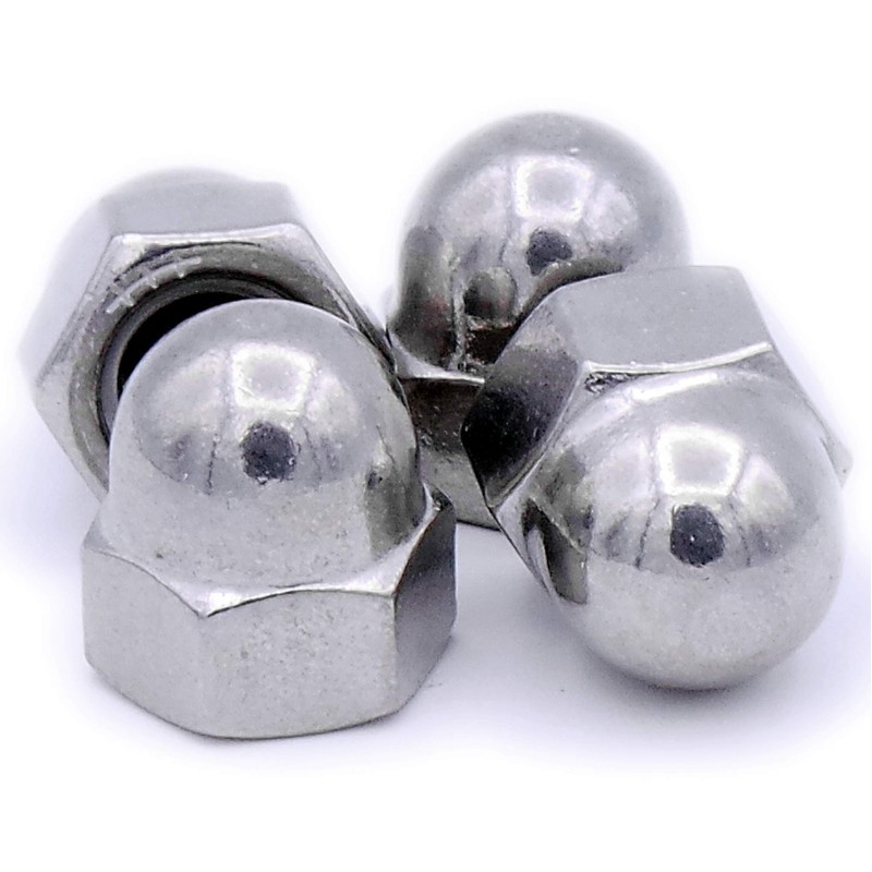 M12 (12mm) Dome Cap Nut - Stainless Steel (A2) (Pack