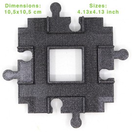 TracksCreations Crossing Train, Duplo Compatible (4 Way) G