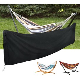 Hammock Cover Waterproof,COOSOO Camping Hammock Cover Protective Sleeve Rain Cover,134 Inch 420D Heavy Duty Oxford Fabric Dust-Proof, Anti-UV Durable for Outdoor Hammocks,Double Hammocks with Stand