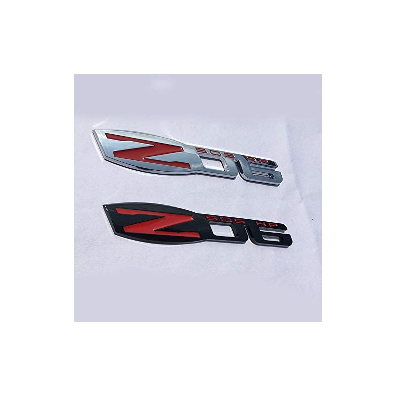 2x Z06 505 HP Emblem badge 3D Nameplate Fender Replacement