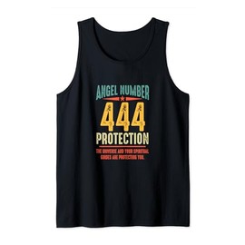 Angel Number 444 Protection Vintage Numerology Spiritual Tank Top