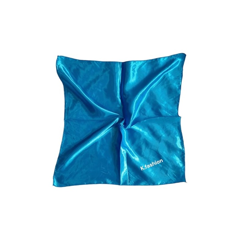 Kiran Fashion Satin Silk Scarf Small Plain Neckerchief Headband Wrap