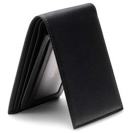 Bosca Nappa Vitello Collection - Continental ID Wallet Black Leather One Size