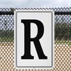 M METERXITY Aluminum Letter Sign R, 11.8 Inch House Numbers