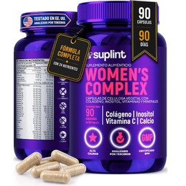 Vitaminas para Mujer con Colágeno Hidrolizado, Inositol, Biotina, Ácido Fólico y Complejo B – Multivitamínico Mujer 23 Nutrientes – Suplemento Diario 