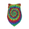 Green Rainbow Yellow Blue Rose Red Tie Dye Dog Bandana