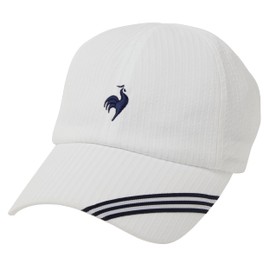 Le Coq Sportif LN5FCP13M Cap, Tennis, Partially Antibacterial, Deodorizing, Partial Sweat Absorbent, Quick Drying, Tape, Simple, WH00 (LN5FCP13M), Free size
