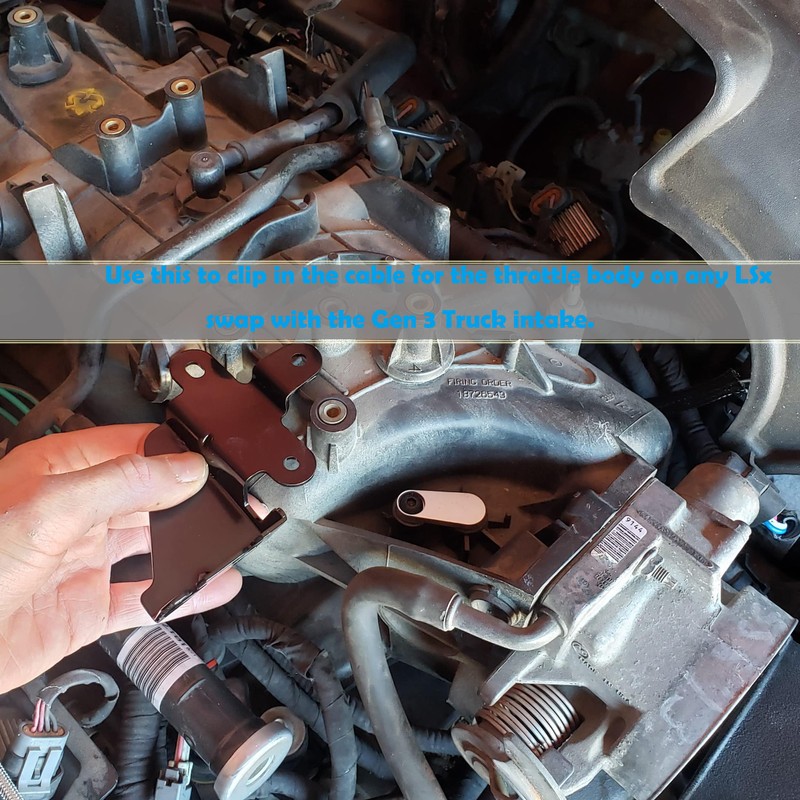 YHB Throttle Cable Bracket for drive by cable LS 4.8