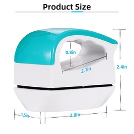DaToo 2 Pieces Aquarium Magnetic Brush Glass Fish Tank Algae Scrapers Glass Cleaner Floating Scrubber Aquarium Clean Brush (Size S)