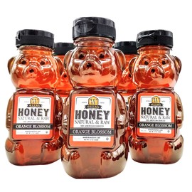 Weeks Honey Farm 3 pack of 12 Ounce Orange Blossom Honey - Pure, Raw, Unfiltered, Unheated Honey Full of Vitamins, Minerals, Amino Acids, Phytonutrients | Superfood
