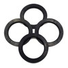 GoldenSunny 78.1 to 106 Hub Centric Rings, Black Plastic Hubcentric