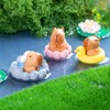 GlamRays Mini Capybara Figurine 13 Pieces Small Capybaras for Dashboard