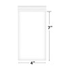 Fessary 100pcs 4 X 7 Clear Reclosable Zip Plastic Poly