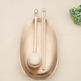 Sutami Bangjja Yugi Luxury Cutlery Set Home Turtle 3P + Gift Packaging / 수타미 방짜유기 고급 수저세트 홈 거북 3P+선물포장